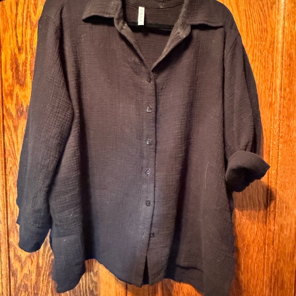 Rachel Pally Black Gauze One Size Top and pant (size s) - Picture 2 of 3